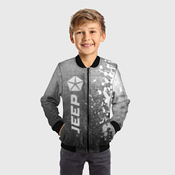 Бомбер детский Jeep - grey gradient по-вертикали, цвет: 3D-черный — фото 2