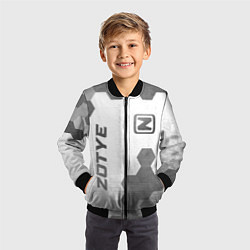 Бомбер детский Zotye - white gradient вертикально, цвет: 3D-черный — фото 2