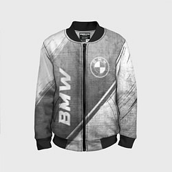Бомбер детский BMW - grey gradient вертикально, цвет: 3D-черный