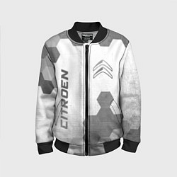Бомбер детский Citroen - white gradient вертикально, цвет: 3D-черный