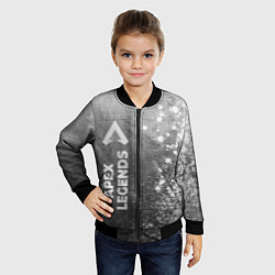 Бомбер детский Apex Legends - grey gradient по-вертикали, цвет: 3D-черный — фото 2