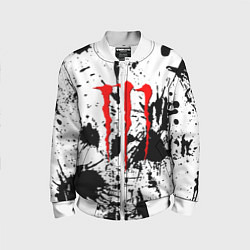 Бомбер детский Monster energy краски, цвет: 3D-белый