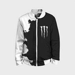 Бомбер детский Monster energy краски белые, цвет: 3D-белый