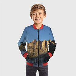Бомбер детский Гора Метиген, цвет: 3D-красный — фото 2