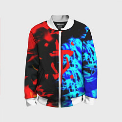 Бомбер детский Doom лёд и пламя, цвет: 3D-белый