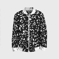 Бомбер детский Черный камуфляж, цвет: 3D-белый