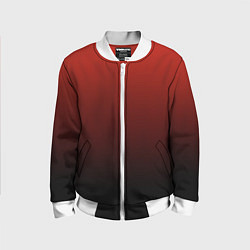 Бомбер детский Red gradient, цвет: 3D-белый