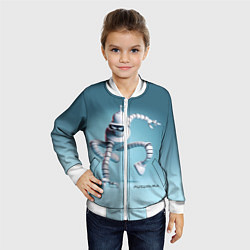 Бомбер детский Spider Bender - meme, цвет: 3D-белый — фото 2