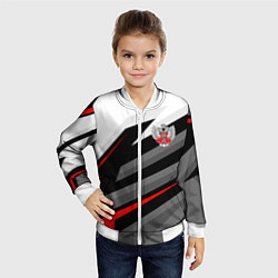 Бомбер детский Федерация бокса - спортивный, цвет: 3D-белый — фото 2