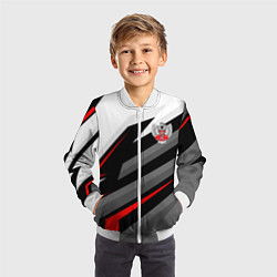 Бомбер детский Федерация бокса - спортивный, цвет: 3D-белый — фото 2