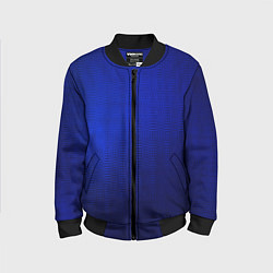 Бомбер детский Синий с затемнением текстура, цвет: 3D-черный