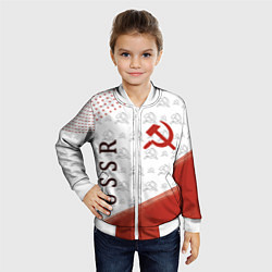 Бомбер детский СССР, цвет: 3D-белый — фото 2