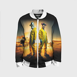 Бомбер детский Хайзенберг и Бендер пустились во все тяжкие, цвет: 3D-белый