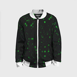 Бомбер детский Color green khaki, цвет: 3D-белый