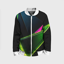 Бомбер детский Неоновое освещение, цвет: 3D-белый