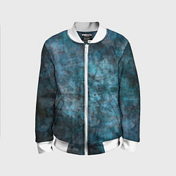 Бомбер детский Абстракция - dark blue, цвет: 3D-белый