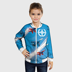 Бомбер детский Самолеты ВВС, цвет: 3D-белый — фото 2