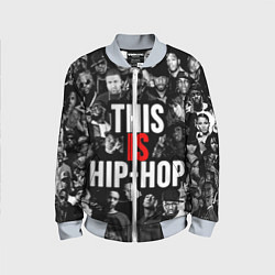 Бомбер детский This is hip-hop, цвет: 3D-серый