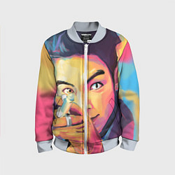 Бомбер детский Big Bang Art, цвет: 3D-серый