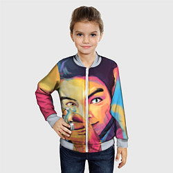 Бомбер детский Big Bang Art, цвет: 3D-серый — фото 2