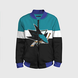 Бомбер детский San Jose Sharks, цвет: 3D-синий