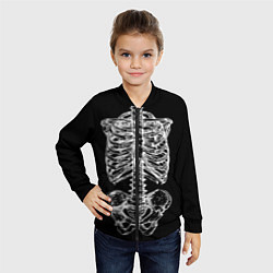 Бомбер детский Скелет, цвет: 3D-черный — фото 2