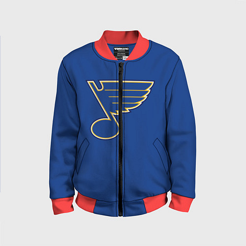 Детский бомбер St Louis Blues: Tarasenko 91 / 3D-Красный – фото 1