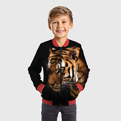 Бомбер детский Тигрица, цвет: 3D-красный — фото 2