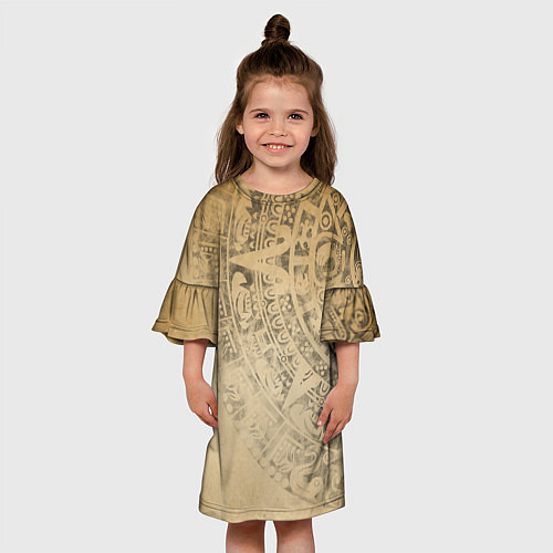 Детское платье Народ Майя / 3D-принт – фото 3