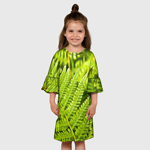Детское платье Папоротник / 3D-принт – фото 3