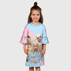 Платье клеш для девочки Die Antwoord Bang, цвет: 3D-принт — фото 2