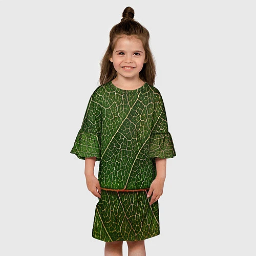 Детское платье Листик / 3D-принт – фото 3