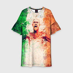 Платье клеш для девочки Conor McGregor: Ireland, цвет: 3D-принт