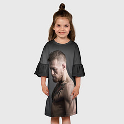 Платье клеш для девочки Конор Макгрегор, цвет: 3D-принт — фото 2