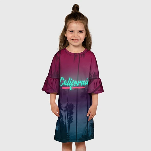 Детское платье California / 3D-принт – фото 3