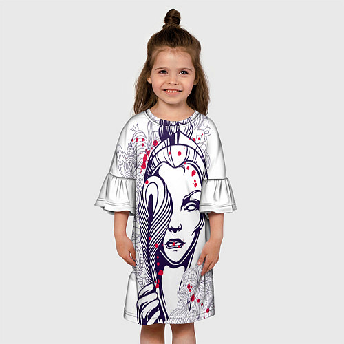 Детское платье Богиня / 3D-принт – фото 3