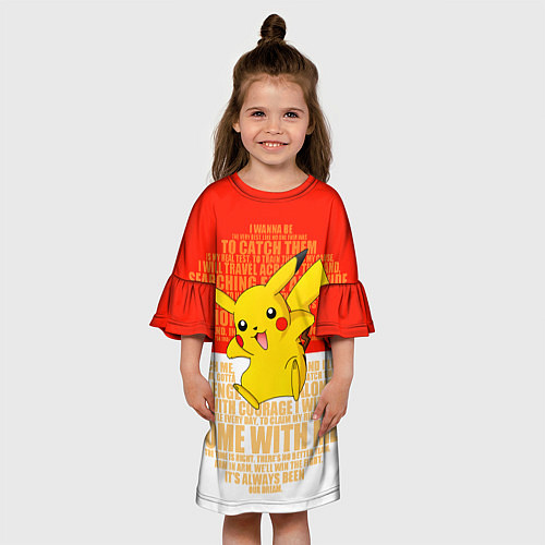 Детское платье Pikachu / 3D-принт – фото 3