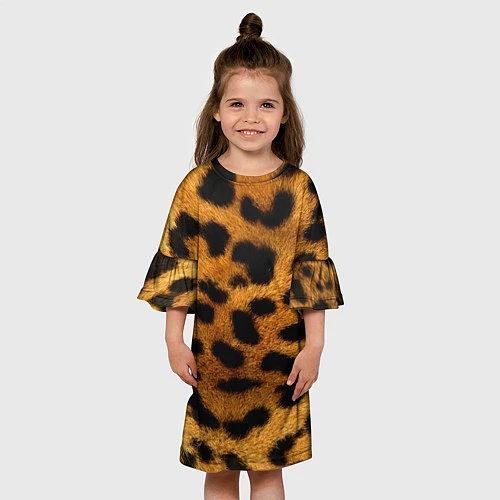 Детское платье Шкура леопарда / 3D-принт – фото 3