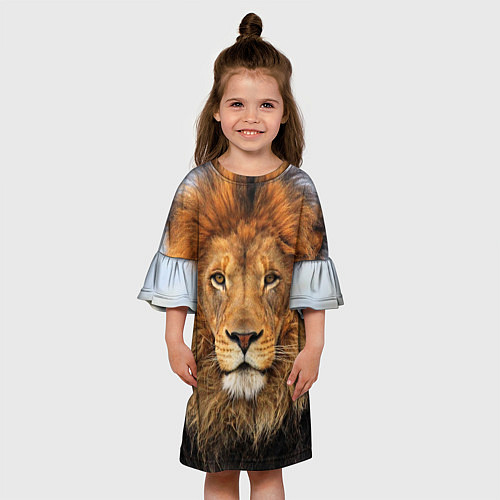 Детское платье Красавец лев / 3D-принт – фото 3