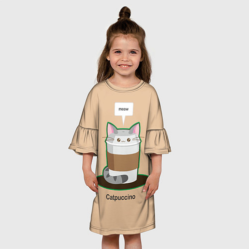 Детское платье Catpuccino / 3D-принт – фото 3