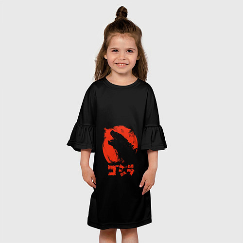 Детское платье Godzilla / 3D-принт – фото 3