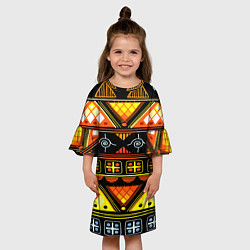 Платье клеш для девочки Element ethnic, цвет: 3D-принт — фото 2