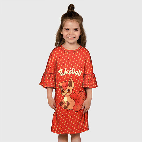 Детское платье Pokeball / 3D-принт – фото 3