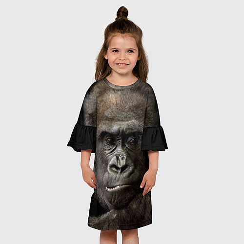 Детское платье Глаза гориллы / 3D-принт – фото 3