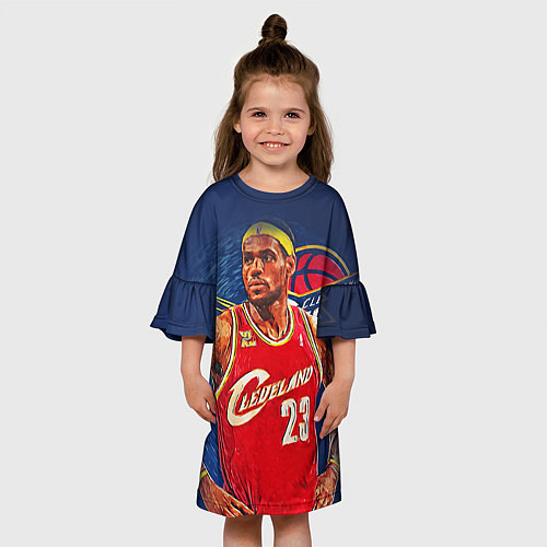 Детское платье LeBron 23: Cleveland / 3D-принт – фото 3