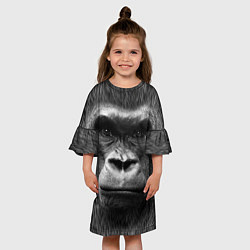 Платье клеш для девочки Взгляд, цвет: 3D-принт — фото 2