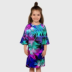 Платье клеш для девочки Hawaii ?, цвет: 3D-принт — фото 2
