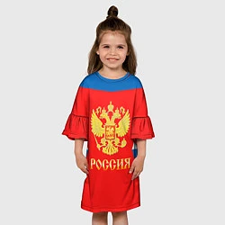 Платье клеш для девочки Сборная РФ: #8 OVECHKIN, цвет: 3D-принт — фото 2
