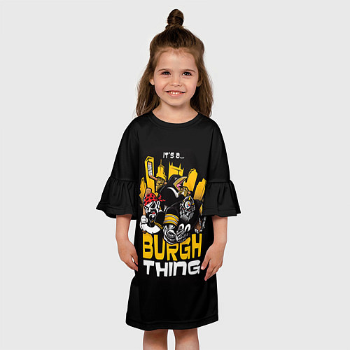 Детское платье Burgh Thing / 3D-принт – фото 3