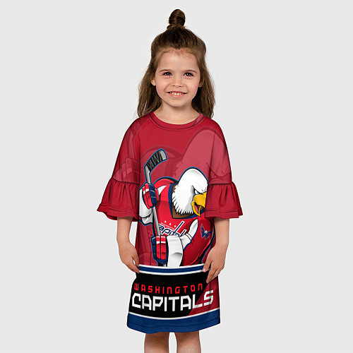 Детское платье Washington Capitals / 3D-принт – фото 3